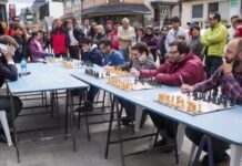 Gran Maestro de Ajedrez en Salta en Simultanea a Ciegas