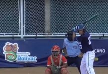 Tomas Machucha en el PANAMERICANO U23 de Softbol