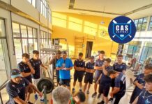 El equipo nacional masculino U18 está en acción masculino U18