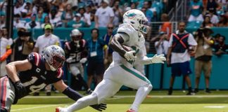 ¡Dolphins Desastrosos: El Colapso por el Kickoff Return TD de Gibson Contra Patriots! kickoff return TD de Gibson